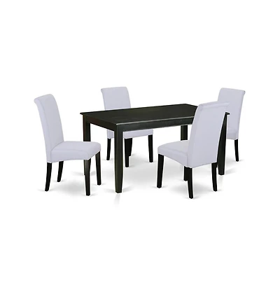 East West Furniture Dining Room Set Black