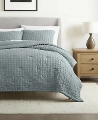 Ienjoy Home Textured Seersucker Box Comforter Sets