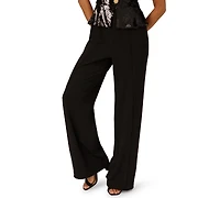 Adrianna Women's Crew Neck Sequin Bodice Wide-Leg Jumpsuit