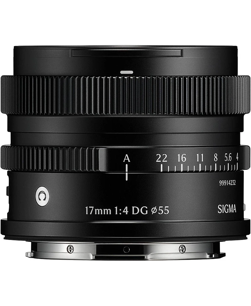 Sigma 17mm f/4 Dg Contemporary Lens for L Mount, Black