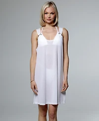 J Valdi Women's Sleeveless Ring Tank Coverup Dress