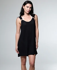 J Valdi Women's Sleeveless Ring Tank Coverup Dress