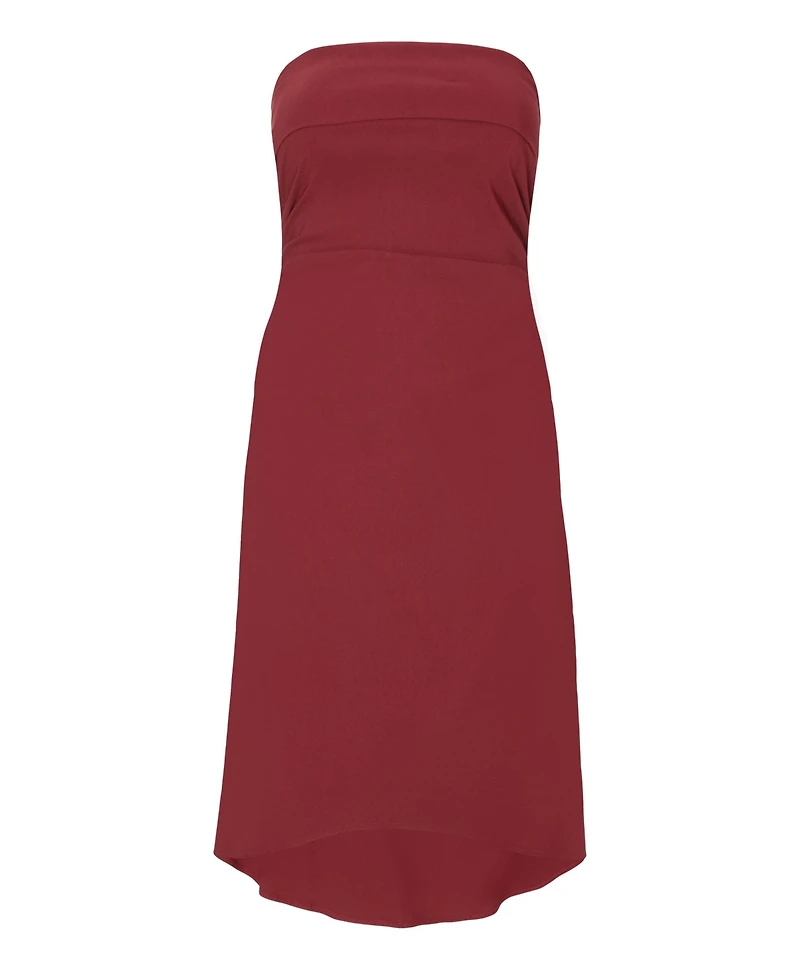 Quiz Women's Plus Crepe Bandeau Midi Dress