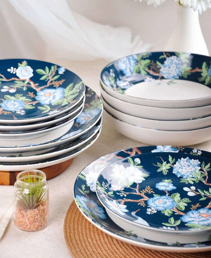 222 Fifth Nightingale 12-Pc. Dinnerware Set, Service for 4