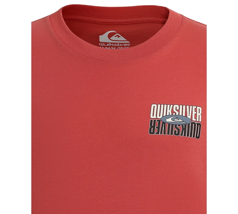 Quiksilver Boys 8-20 Short Sleeve Logo-Driven Retro T-Shirt
