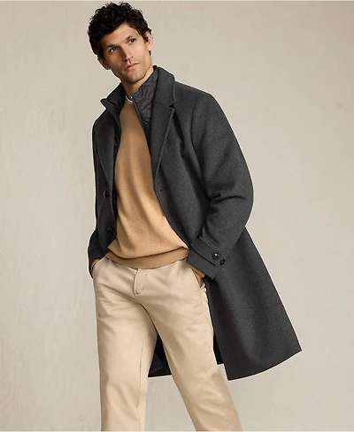 Lands' End Men's Wool Blend Top Coat