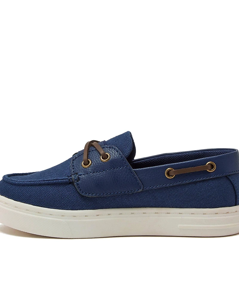 Lands' End Kids Canvas Easy On Boat Shoes