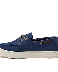 Lands' End Kids Canvas Easy On Boat Shoes