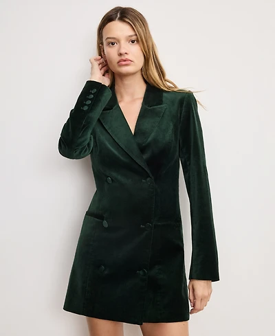 Good American Women's Velvet Executive Dress, Regular and Plus