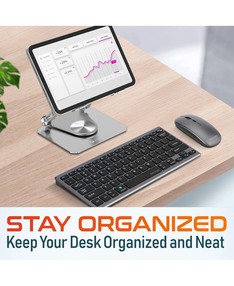 Delton SW60 Tablet Stand & Wireless Combo (DTTKITMIN35SW60)