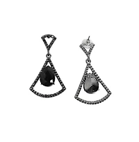 Sohi Stone Bow Drop Earrings