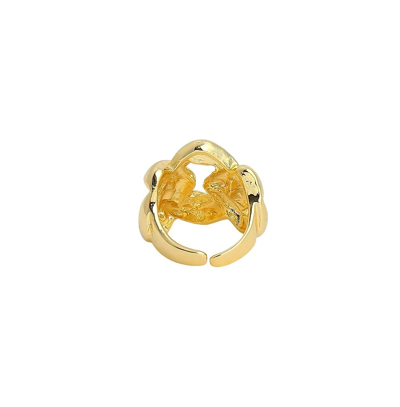 Sohi Women's The Medium Link Statement Ring