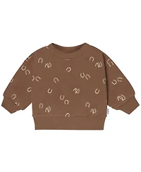 Gerber Baby Boys 2-Piece Fleece Outfit Set, Brown Horseshoe, 0-3 Months