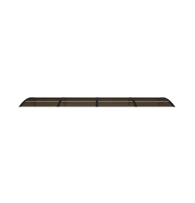 vidaXL Door Canopy Black Polycarbonate, Abs, Aluminum Large Durable