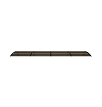 vidaXL Door Canopy Black Polycarbonate, Abs, Aluminum Large Durable