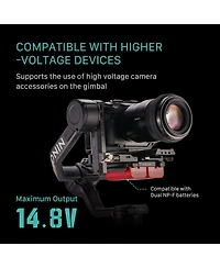 Tilta Battery Plate to Dji Rs 4 Power Pass-Through Plate Kit for V Mount