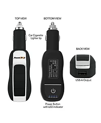 Impecca 2-in-1 Usb Car Adapter & 3,000 mAh Power Bank