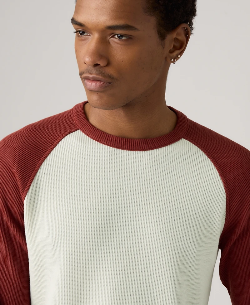 Levi's Men's Thermal Long Raglan Sleeve T-Shirt