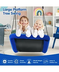 700lb Giant 60 Inch Platform Tree Swing for Kids and Adults-Blue