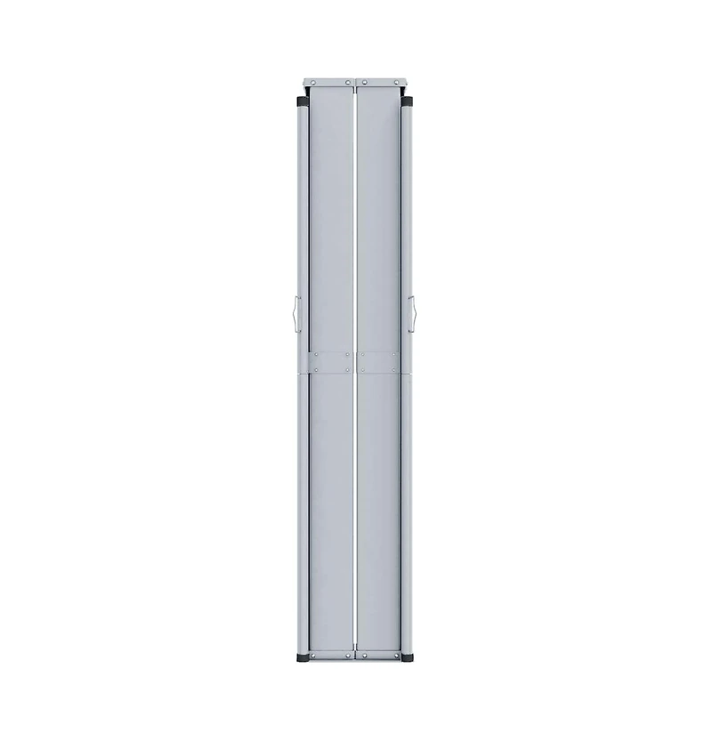 vidaXL Side Awning Black Polyester with Pu coating, steel, aluminum