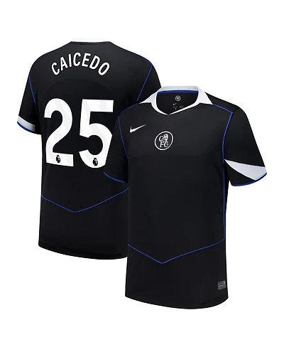 Nike Men's Moises Caicedo Black Chelsea 2025/26 Third Replica Player Jersey
