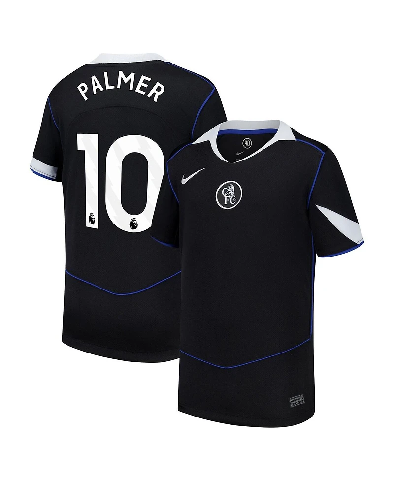 Nike Big Boys and Girls Cole Palmer Black Chelsea 2025/26 Third Replica Player Jersey