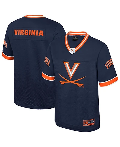 Colosseum Men's Navy Virginia Cavaliers Nothing But The Hits Football Jersey