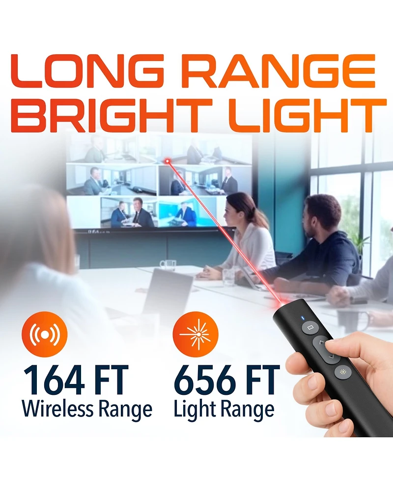 Delton LP21 Wireless Presenter Remote, Laser Pointer (DLP21)