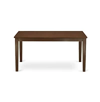 East West Furniture CANO6C-mah-c 6-Pc Dining Table with bench set- Table and 4 Dining Chairs and Bench