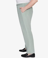 Alfred Dunner Plus Stockbridge Pull-On Corduroy Flat Front Average Length Pant
