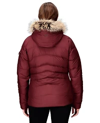 Marmot Women's Ithaca Hooded Faux-Fur-Trim Jacket