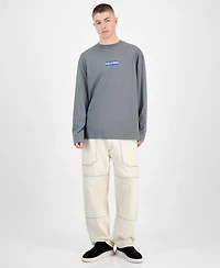 Hugo Boss Men's Nifting Logo-Graphic Long-Sleeve Cotton T-Shirt