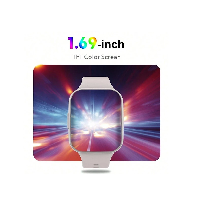 Ruxing Smart Smart Watch, 2024 Fitness Tracker Watch For Men Women, 1.69'' Touch Smartwatch Fitness Watch With Heart Rate Monitor/Pedometer/Sleep Moni