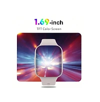 Ruxing Smart Smart Watch, 2024 Fitness Tracker Watch For Men Women, 1.69'' Touch Smartwatch Fitness Watch With Heart Rate Monitor/Pedometer/Sleep Moni