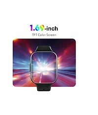 Ruxing Smart Smart Watch, 2024 Fitness Tracker Watch For Men Women, 1.69'' Touch Smartwatch Fitness Watch With Heart Rate Monitor/Pedometer/Sleep Moni