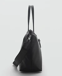 Mango Women's Large Nylon Shopper Bag