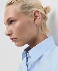 Mango Women's Slim-Fit Poplin Shirt