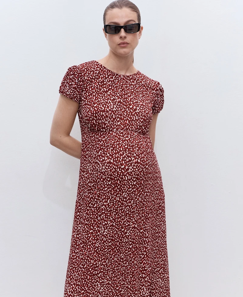 Mango Women's Floral-Print Maternity Dress
