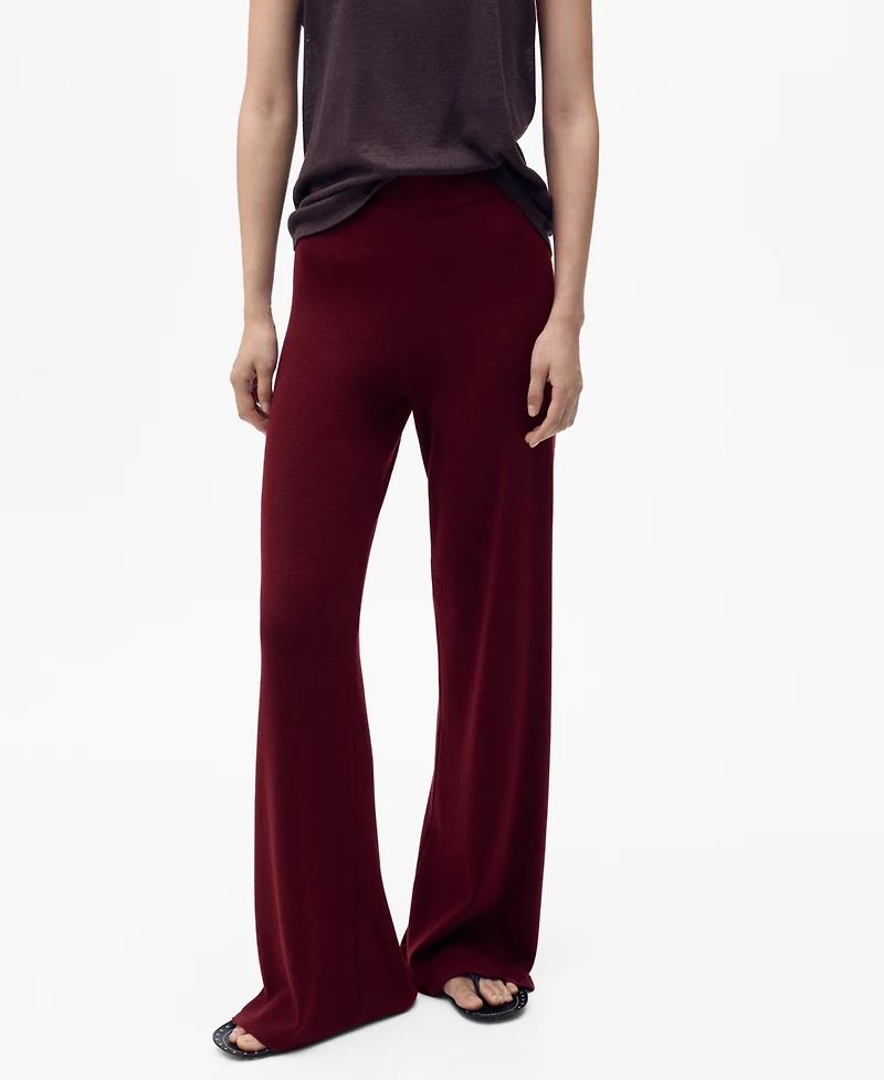 Mango Women's Straight Knitted Pants