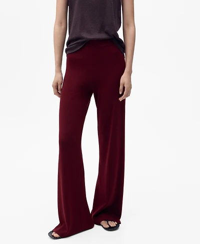 Mango Women's Straight Knitted Pants