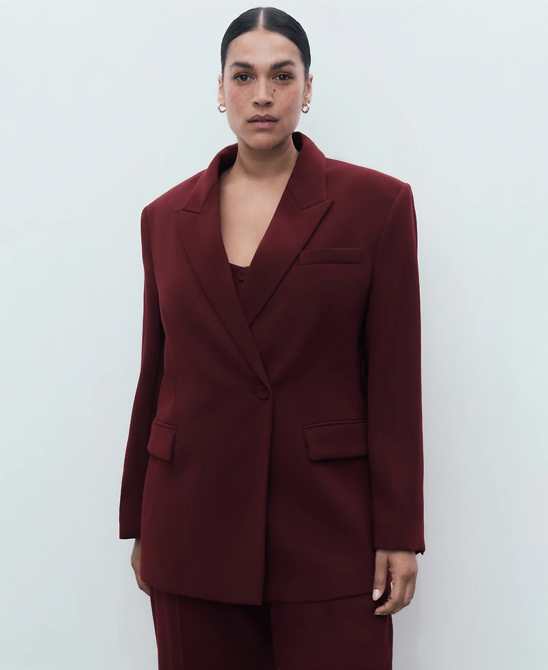 Mango Women's Double-Breasted Suit Jacket