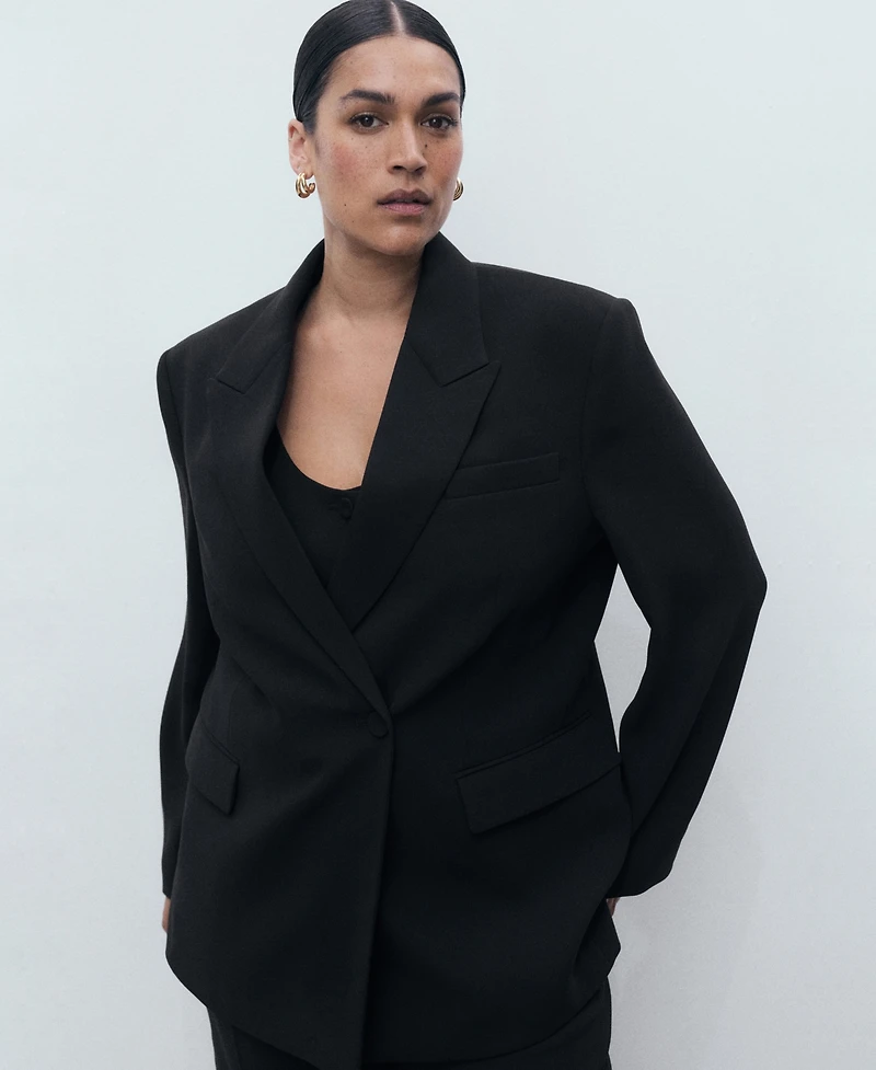 Mango Women's Double-Breasted Suit Jacket