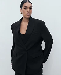 Mango Women's Double-Breasted Suit Jacket