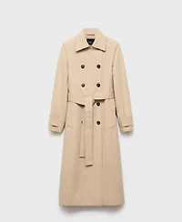 Mango Women's Classic Cotton Trench Coat