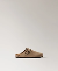 Mango Women's Leather Clog Shoes