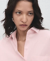 Mango Women's Pocket Oversize Shirt