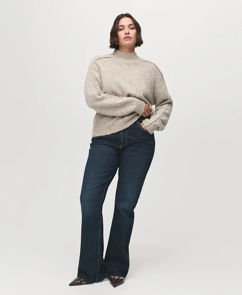 Mango Women's Fiona Flared Mid-Rise Jeans