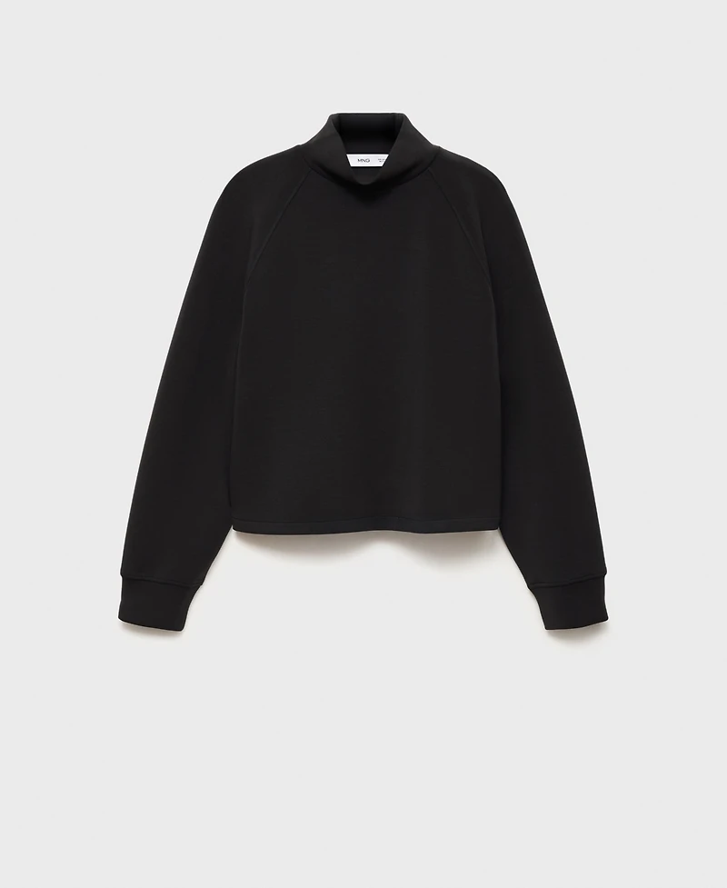 Mango Women's High Collar Sweatshirt