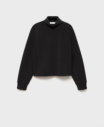 Mango Women's High Collar Sweatshirt