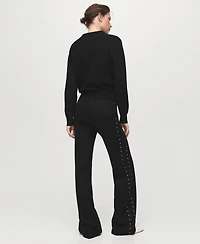 Mango Women's Straight Strass Leggings